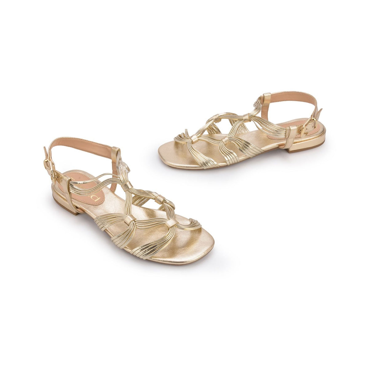 Ferrucci | Sandalia Rastreta Hilos Trenzados