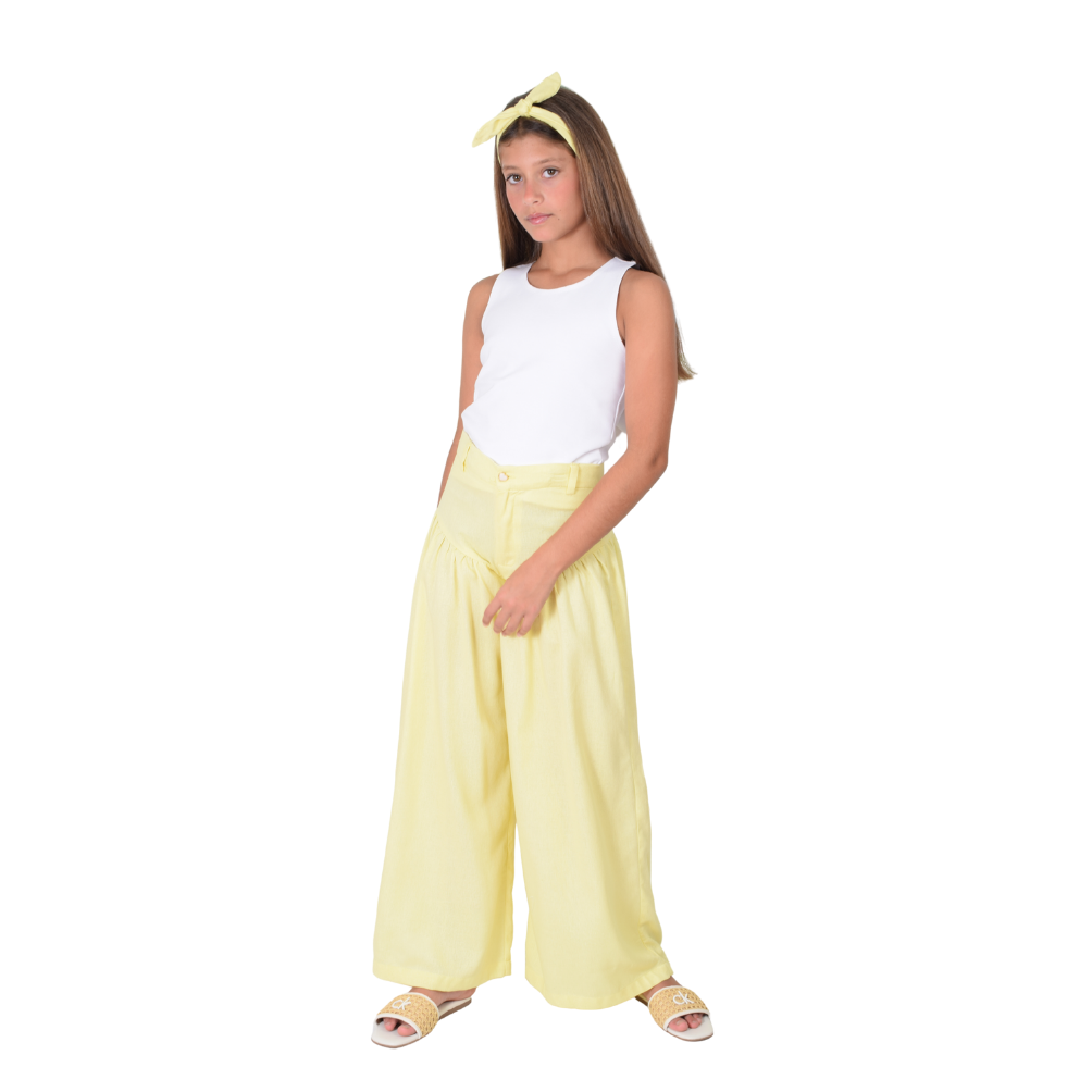 Zocca Kids | Pantalón con Corte En Punta en Cadera Fruncido para Niña