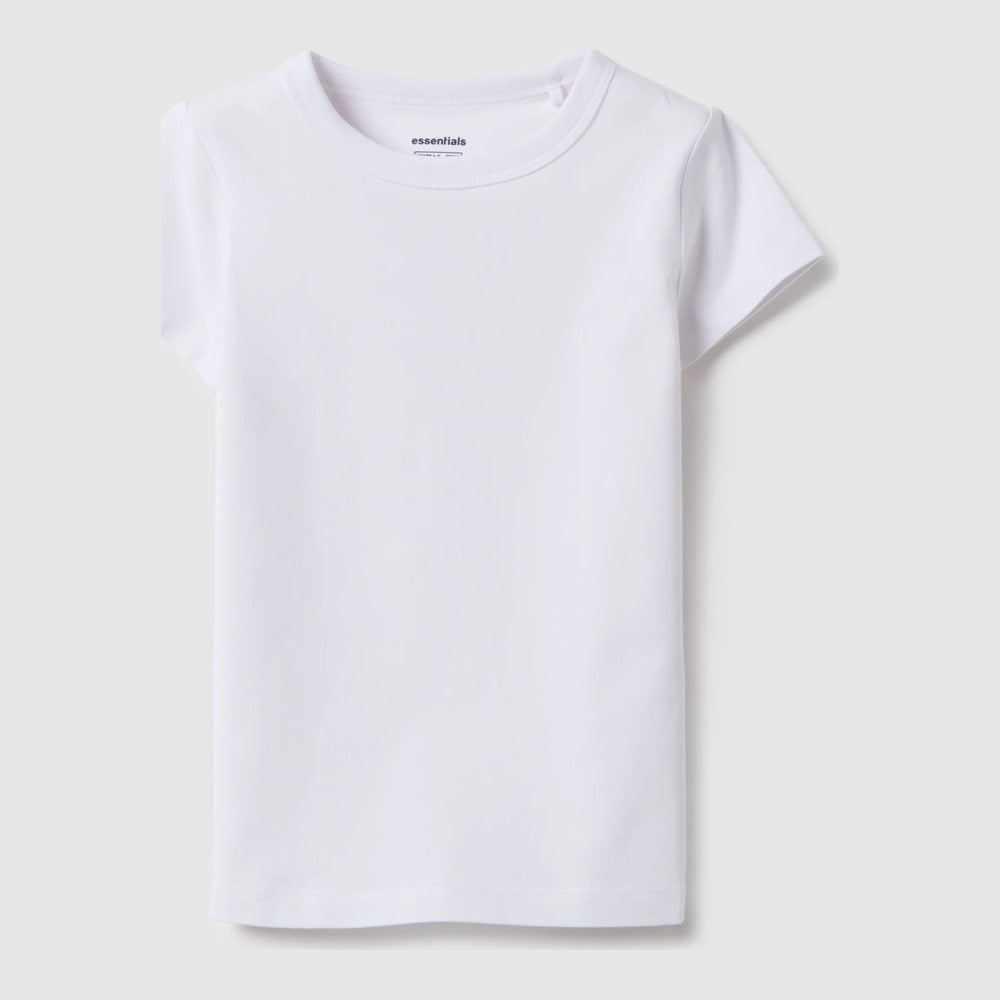 OVS | Camiseta blanca de mezcla de algodón para niña