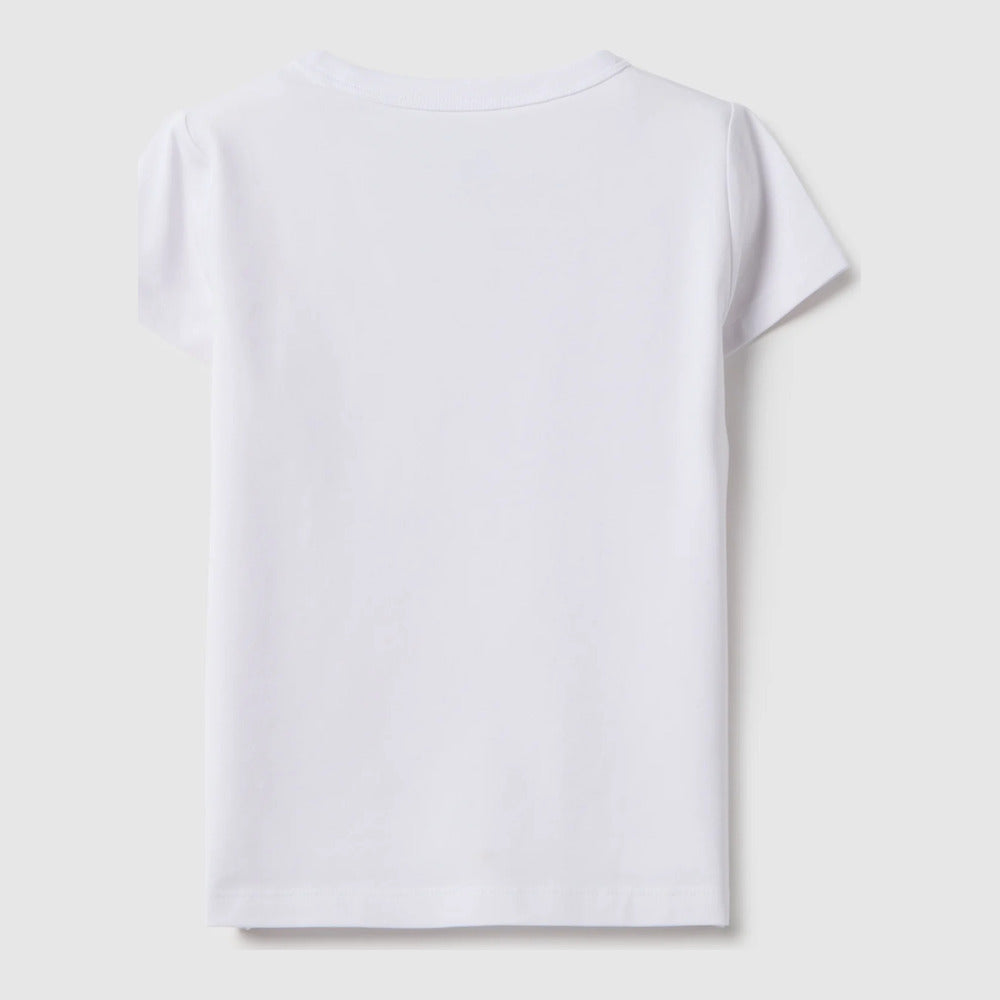 OVS | Camiseta blanca de mezcla de algodón para niña