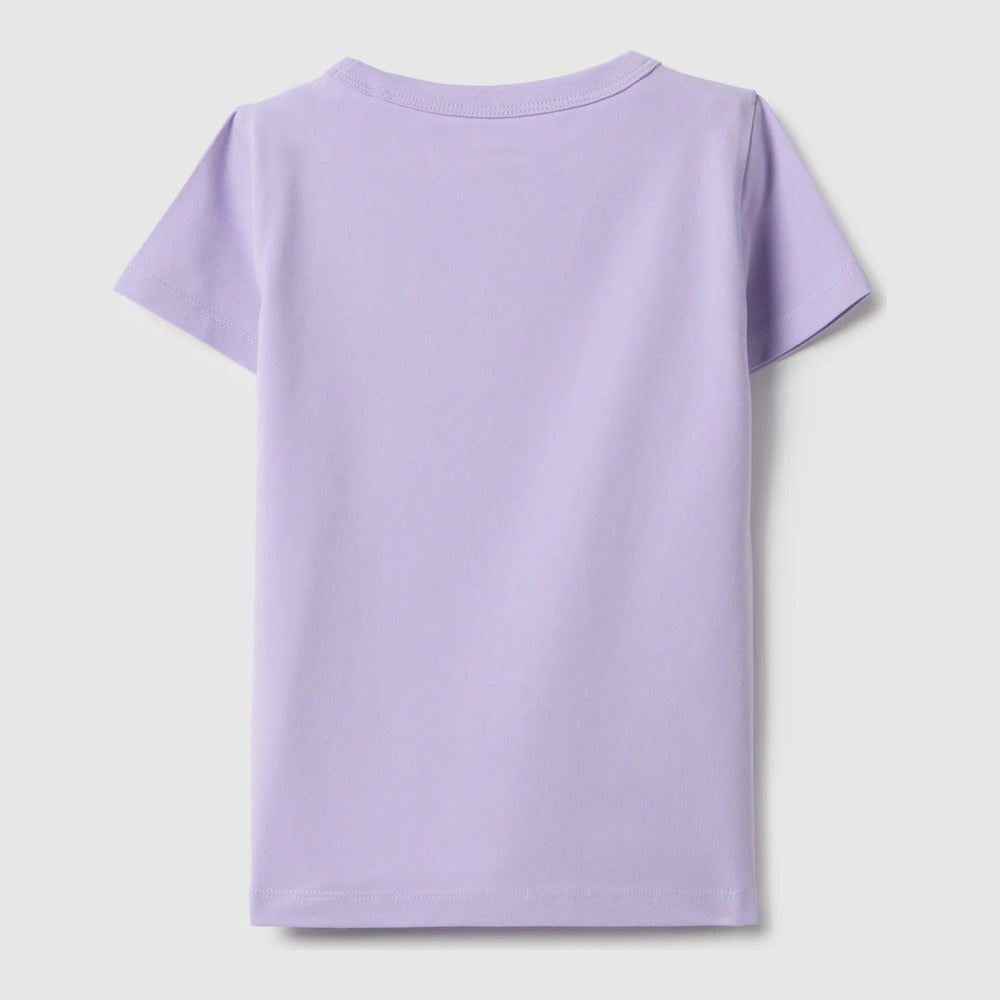 OVS | Camiseta morada de mezcla de algodón para niña