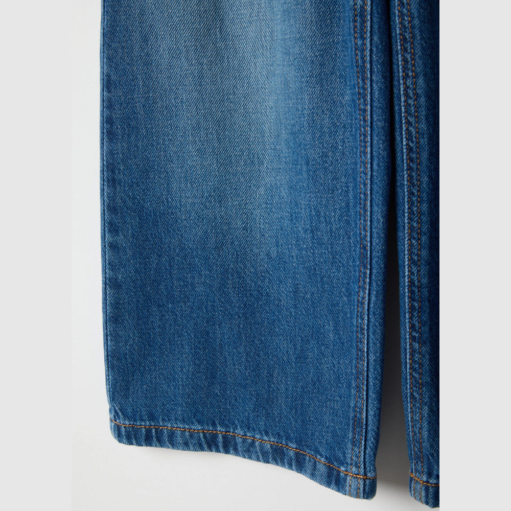 OVS | Jeans azules de algodón puro de pierna ancha para niña