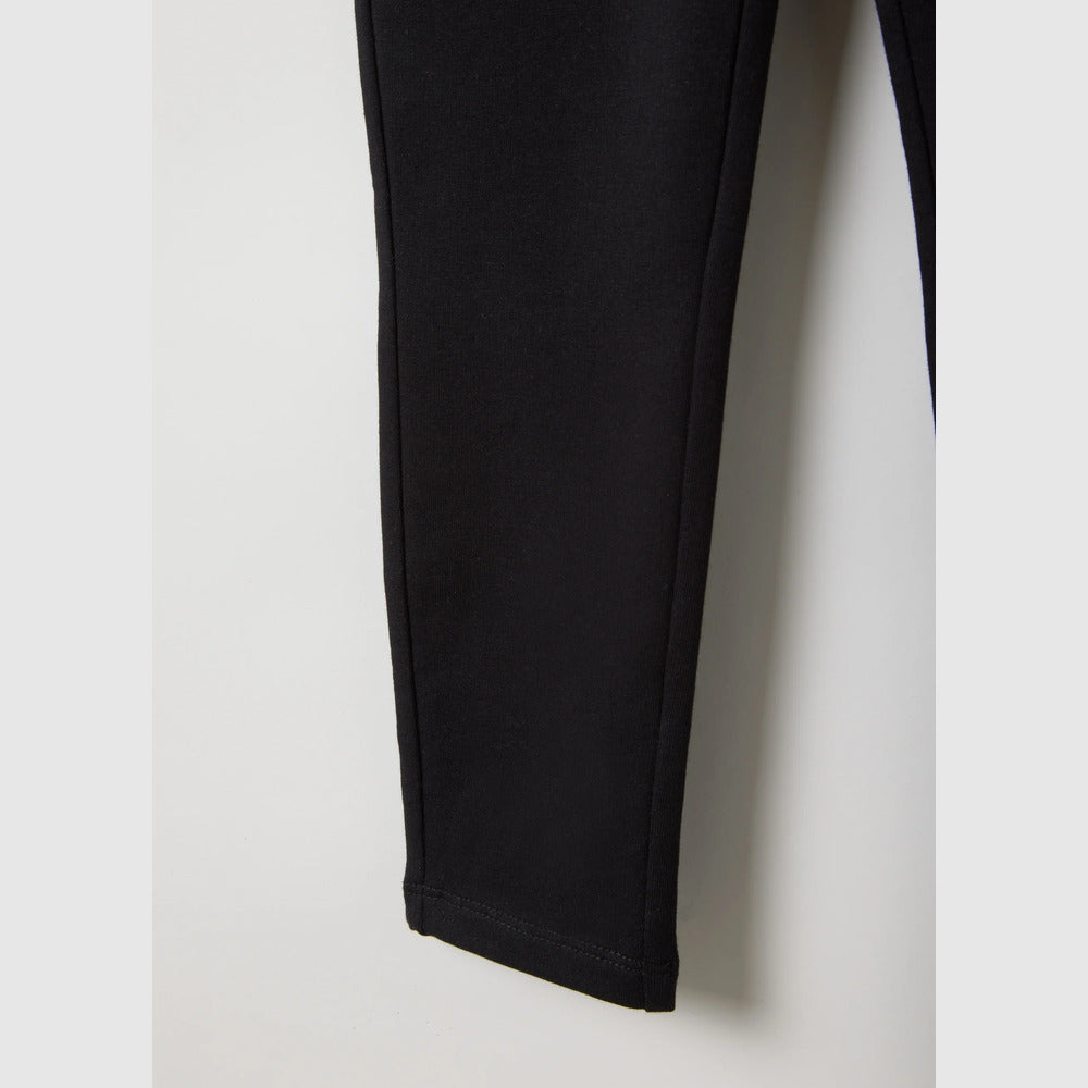 OVS | Treggings negros de algodón elástico de corte slim para niña
