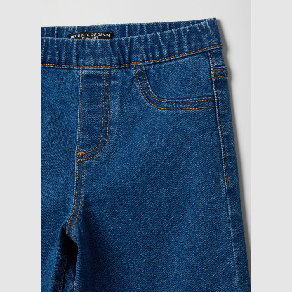 OVS | Jeggings Azules de Algodón Elástico para Niña