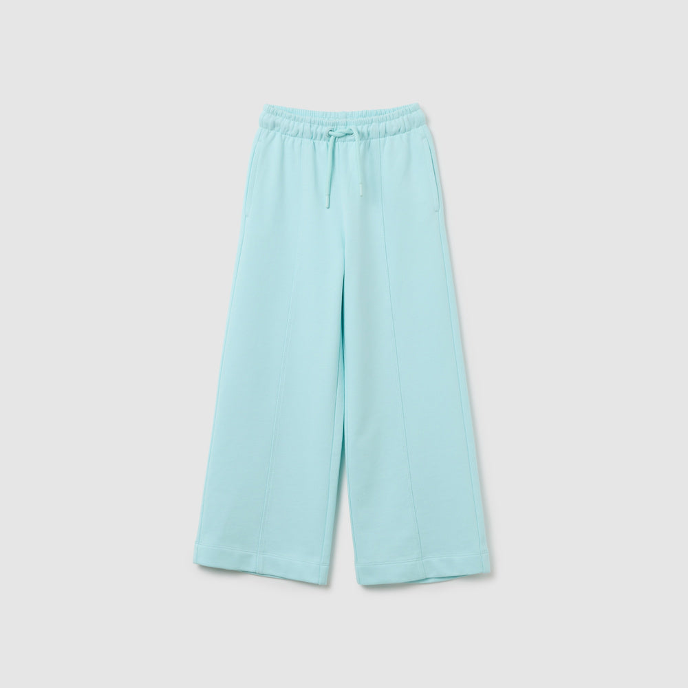 OVS | Pantalón Jogger Azul Cielo de Algodón Puro de Pierna Ancha para Niña