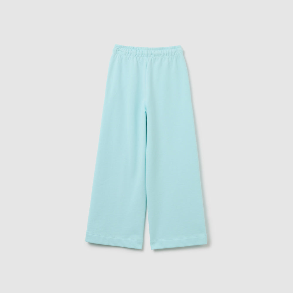 OVS | Pantalón Jogger Azul Cielo de Algodón Puro de Pierna Ancha para Niña