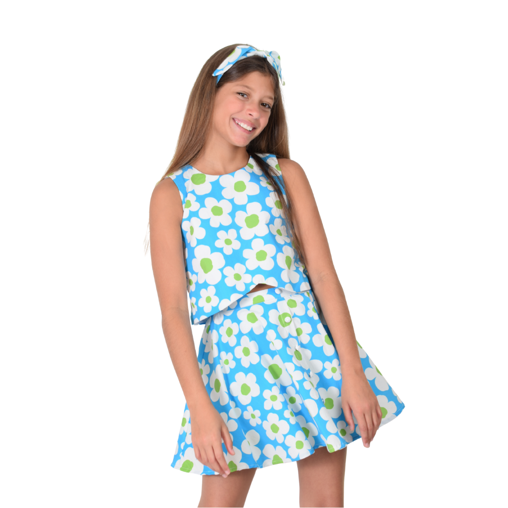 Zocca Kids | Set Top con Onda y Falda-Short para Niña