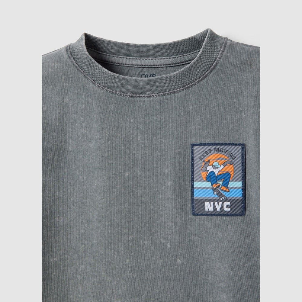 OVS | Camiseta Gris de Algodón Puro Infantil