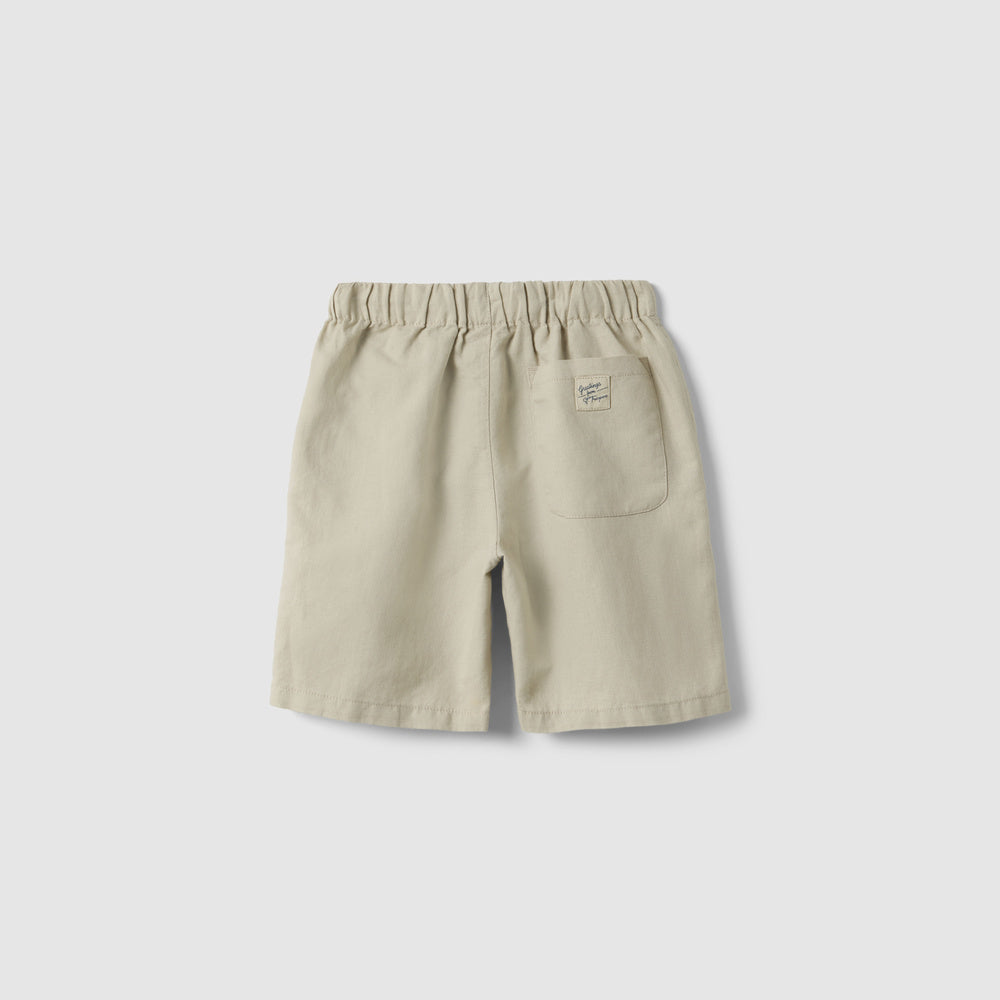 OVS | Shorts Beige de Mezcla de Lino de Corte Oversize Infantil