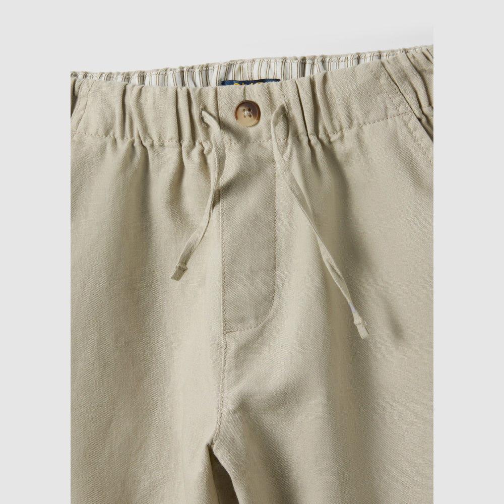 OVS | Shorts Beige de Mezcla de Lino de Corte Oversize Infantil