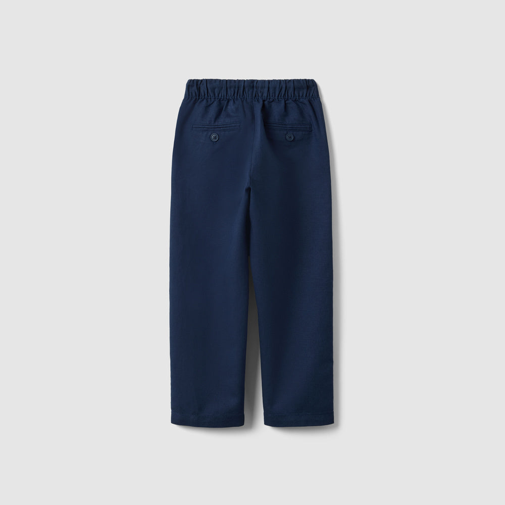 OVS | Pantalón Azul de Algodón y Lino Infantil