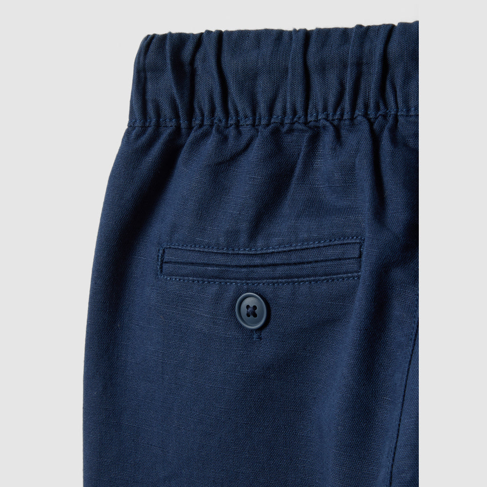OVS | Pantalón Azul de Algodón y Lino Infantil