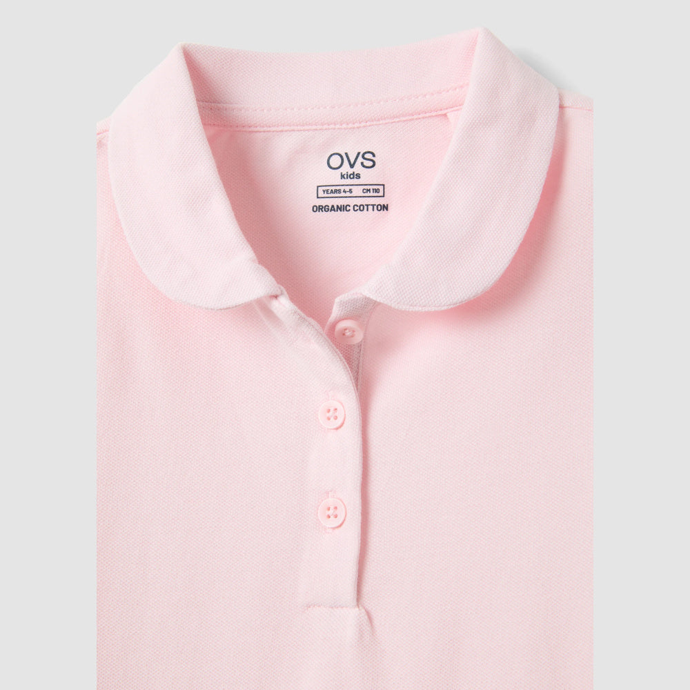 OVS | Polo rosa de algodón puro para niña