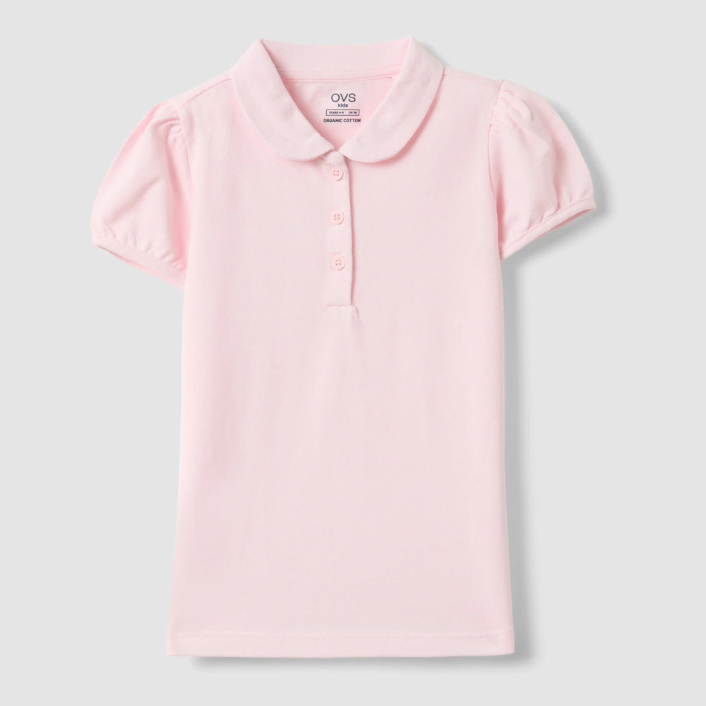 OVS | Polo rosa de algodón puro para niña