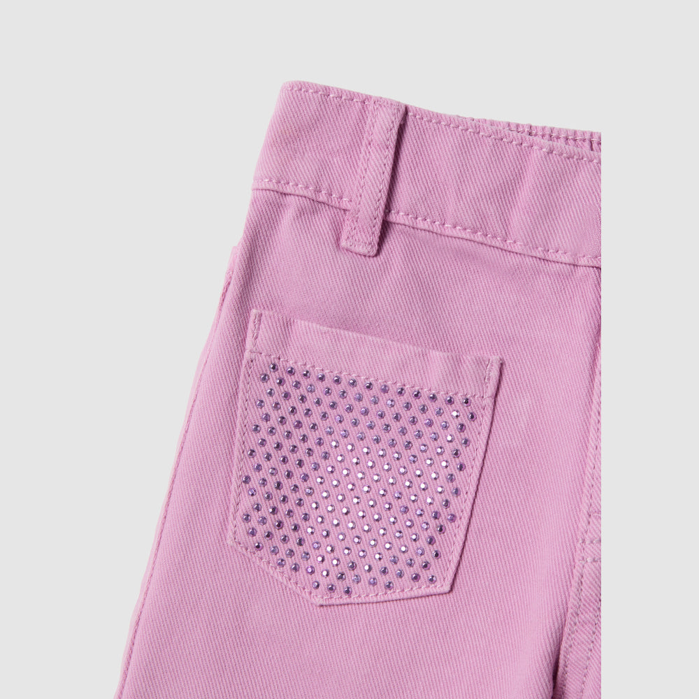 OVS | Pantalón de Algodón con Corte Acampanado para Niña