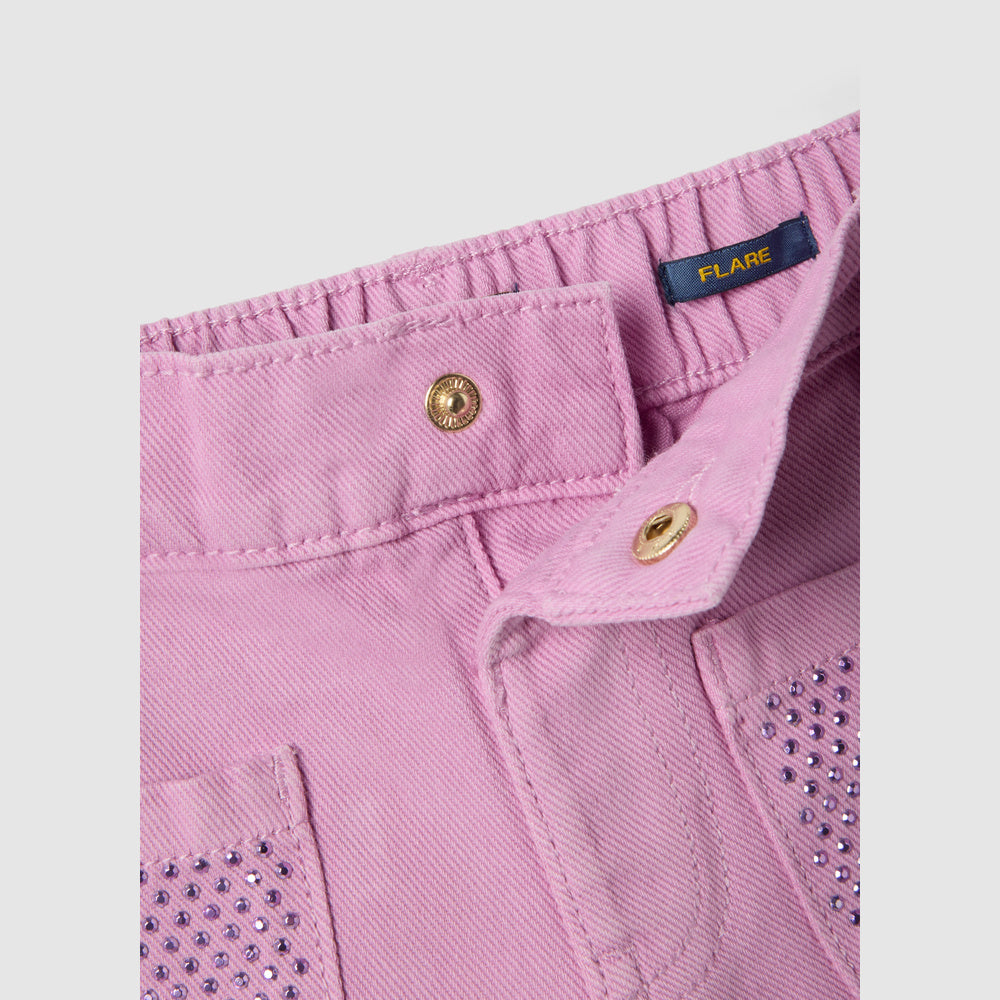 OVS | Pantalón de Algodón con Corte Acampanado para Niña