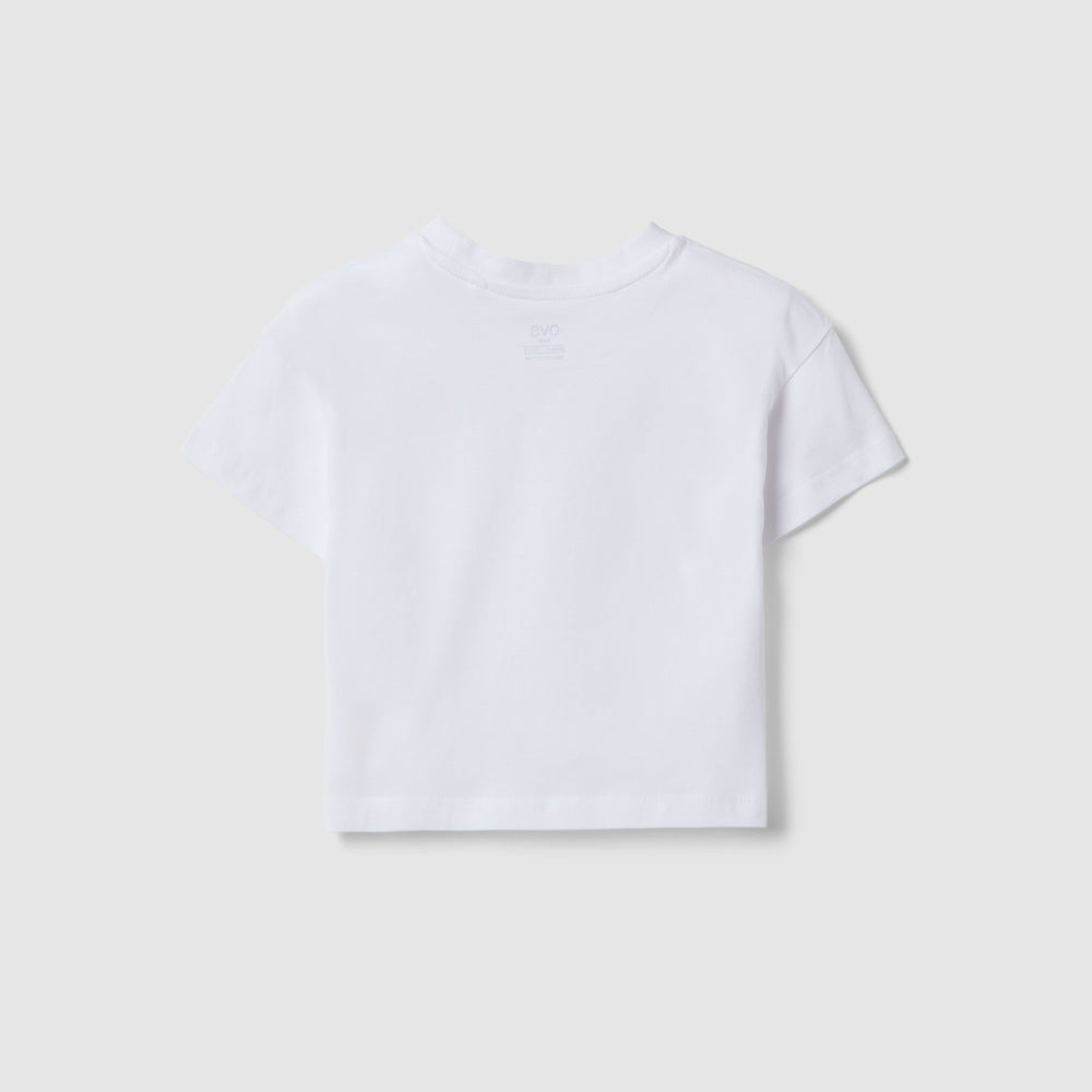 OVS | Camiseta de corte Boxy con Detalle de Corazones para Niña
