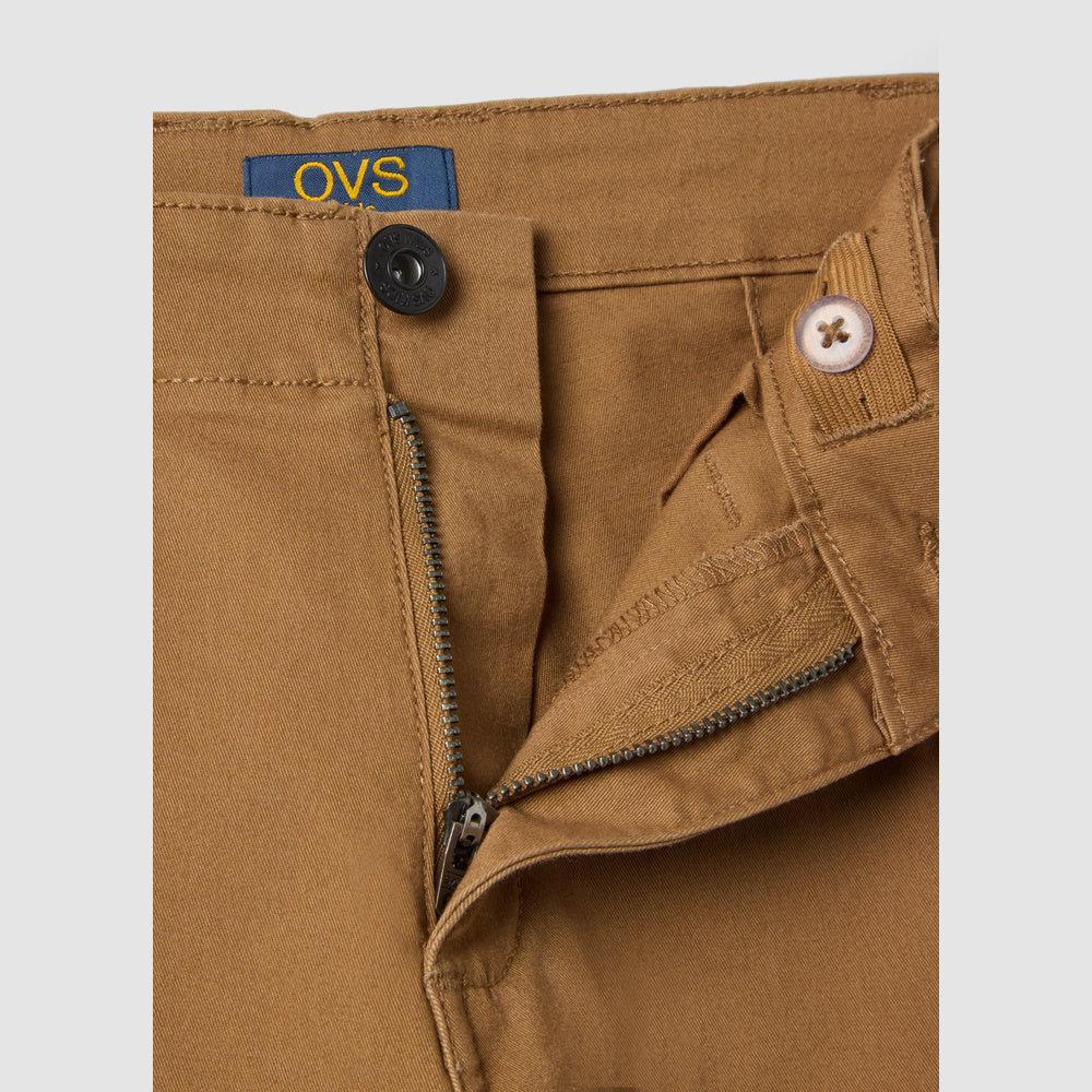 OVS | Shorts de algodón elástico oversize con bolsillos cargo infantil