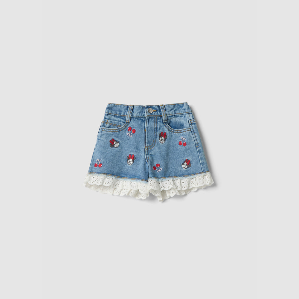 OVS | Shorts de Algodón Puro con Bordados para Niña