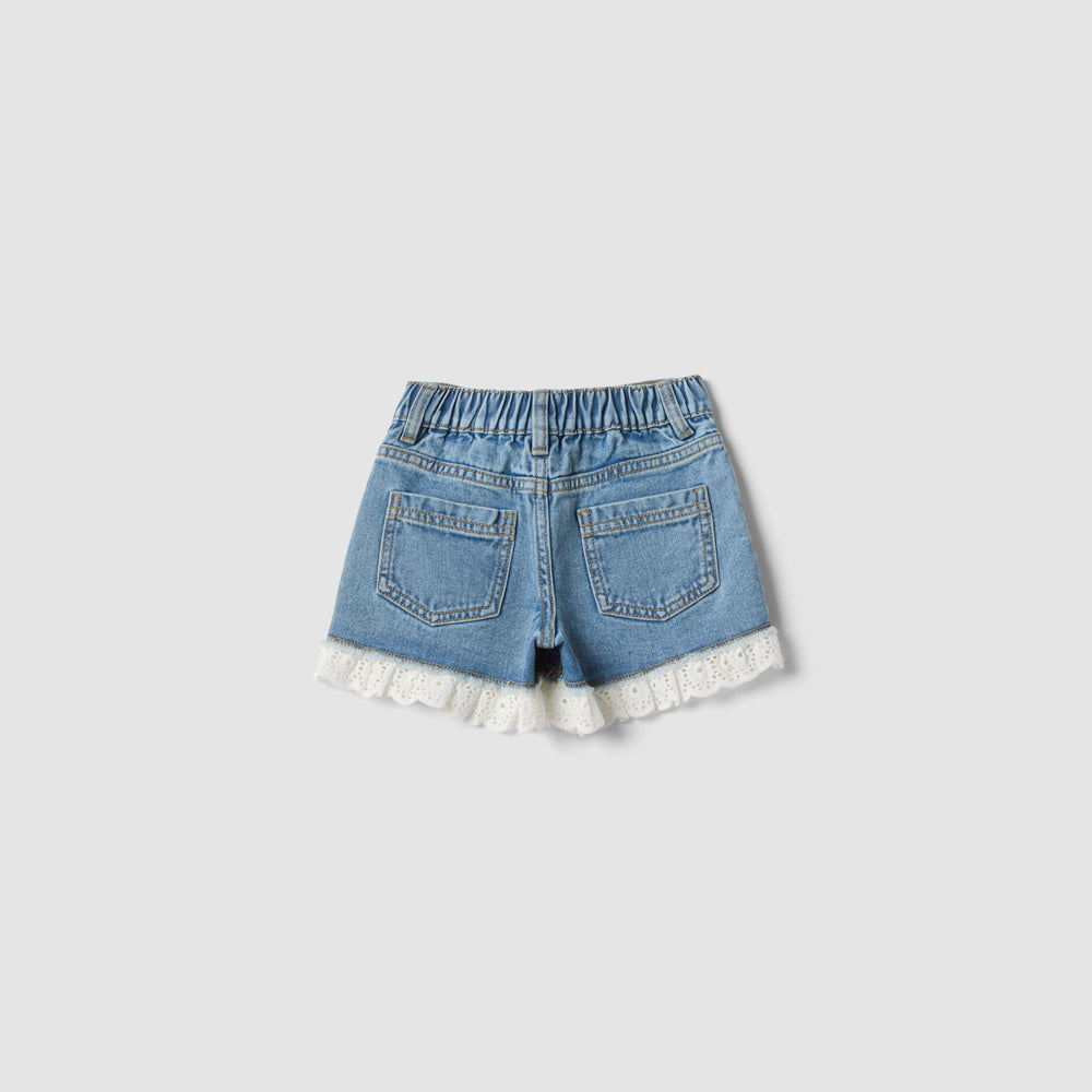 OVS | Shorts de Algodón Puro con Bordados para Niña