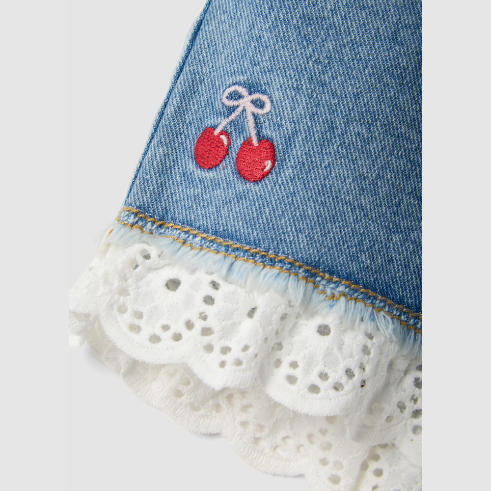 OVS | Shorts de Algodón Puro con Bordados para Niña