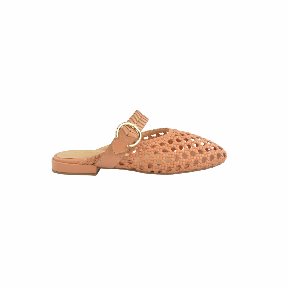 Mule Flat Tramado Handmade Amarula Ferrucci - vista 1