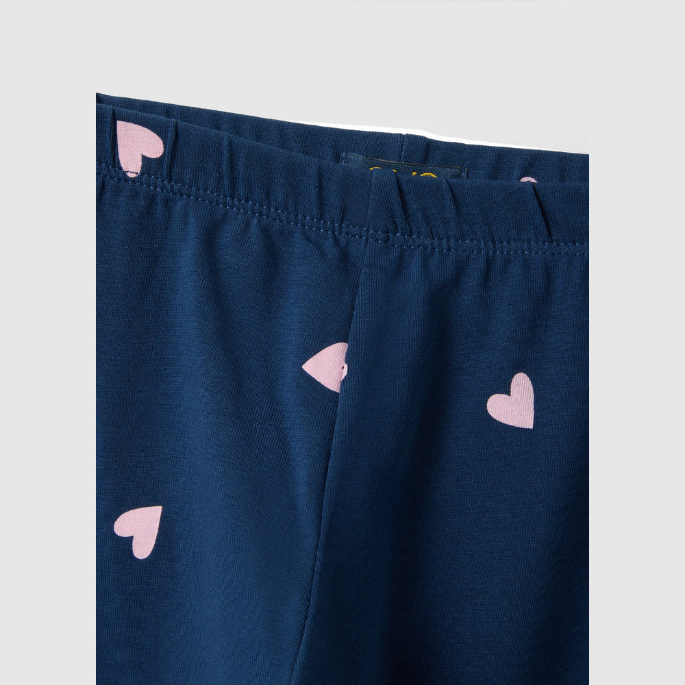 OVS | Leggings azules de algodón elástico de corte slim para niña