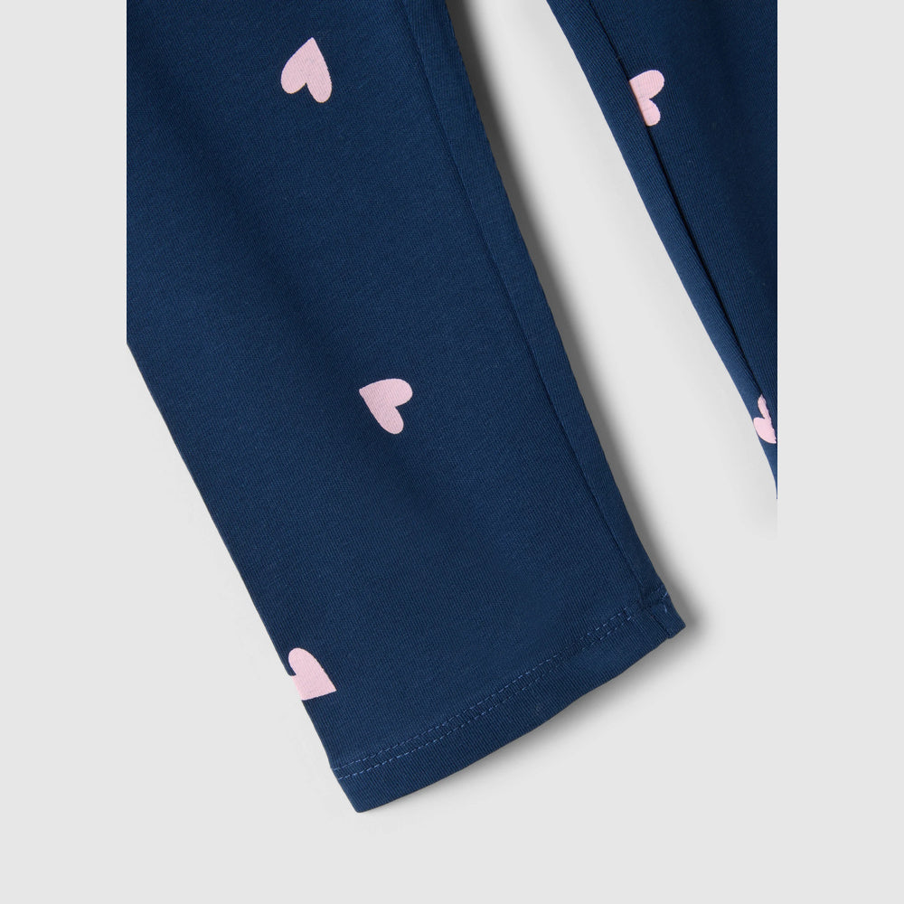 OVS | Leggings azules de algodón elástico de corte slim para niña
