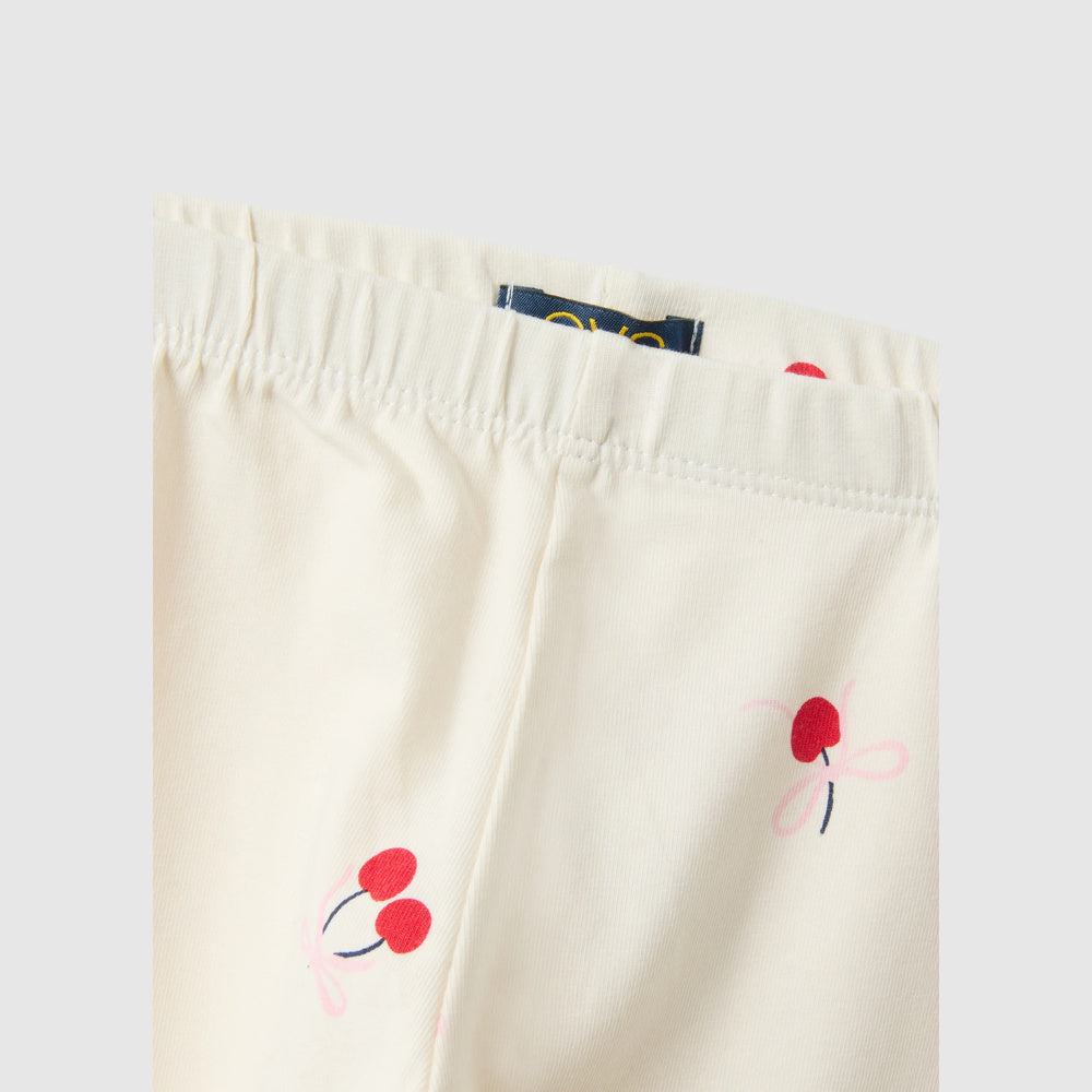 OVS | Leggings de algodón de corte slim con estampado para niña