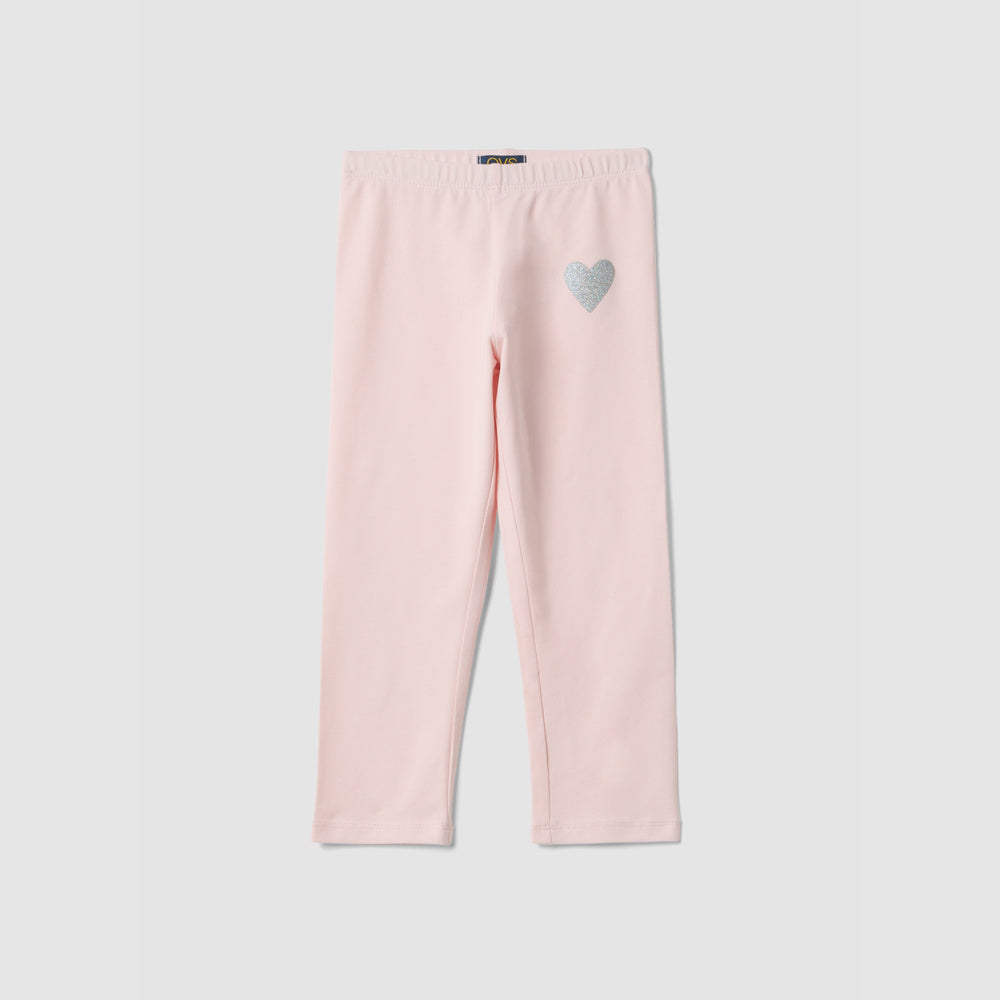 OVS | Leggings de Corte Slim con Detalle de Corazones para Niña
