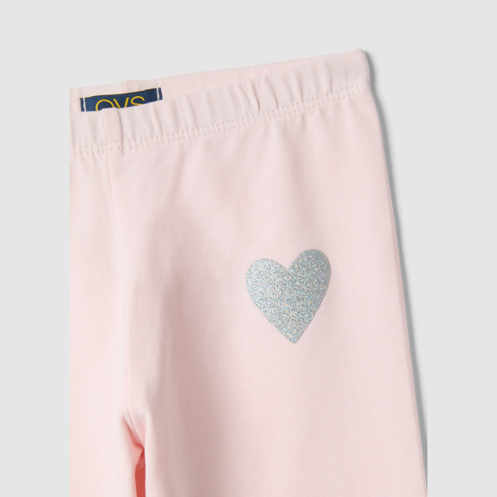 OVS | Leggings de Corte Slim con Detalle de Corazones para Niña