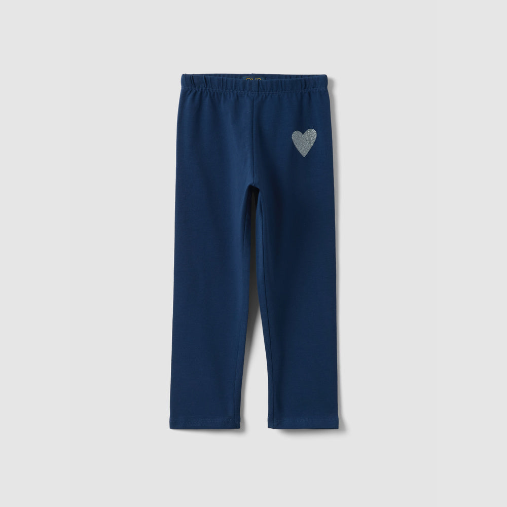 OVS | Leggings Elásticos de Corte Slim con Detalle de Corazones para Niña