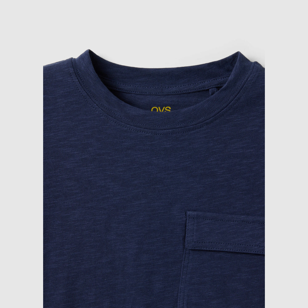OVS | Camiseta azul de algodón puro infantil
