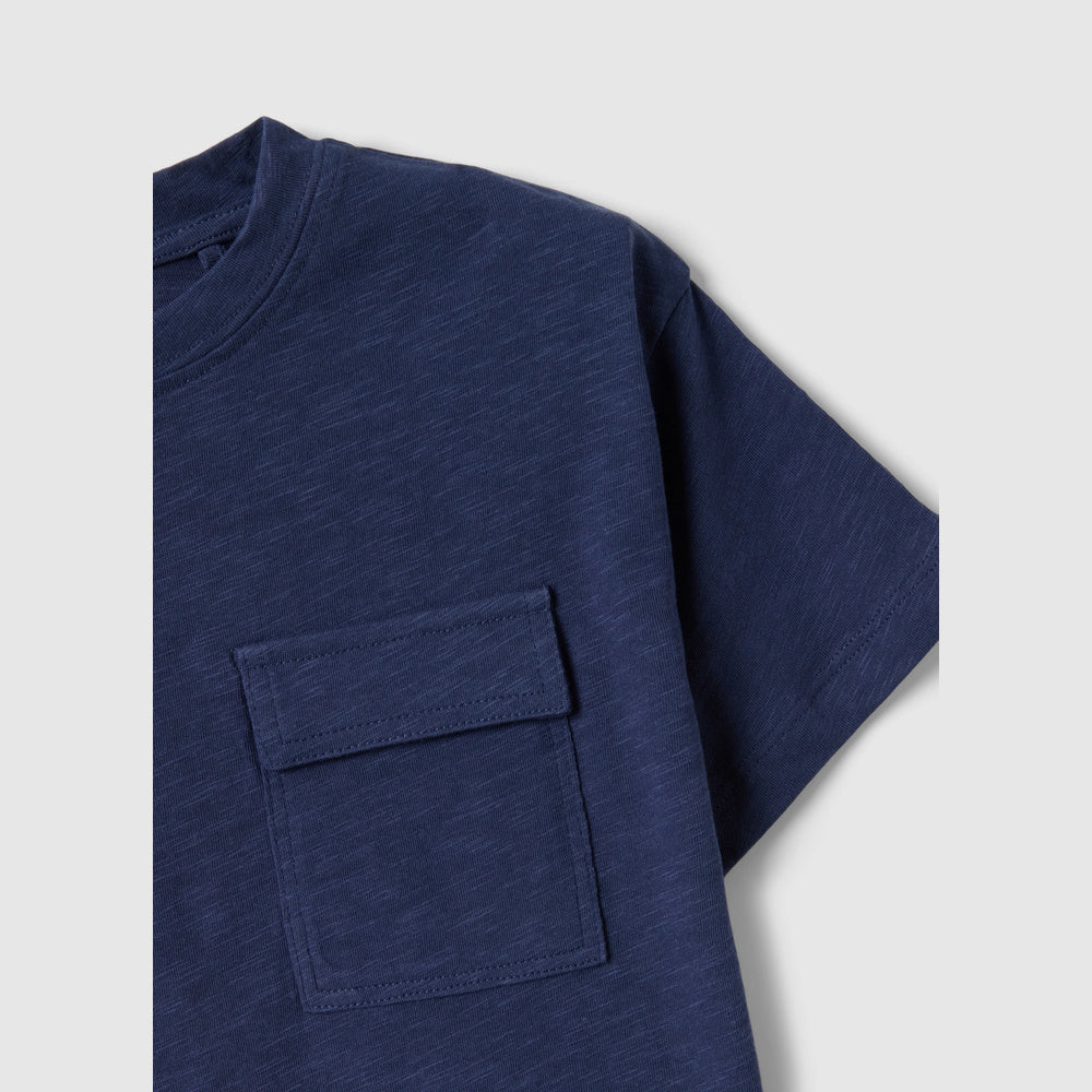 OVS | Camiseta azul de algodón puro infantil