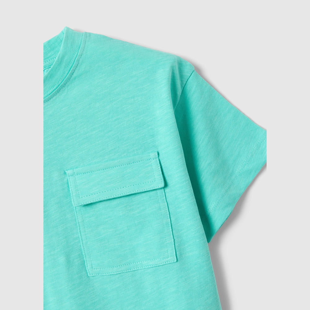 OVS | Camiseta azul de algodón puro infantil