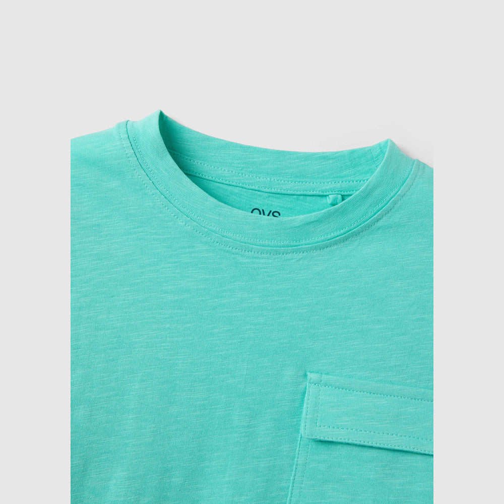 OVS | Camiseta azul de algodón puro infantil