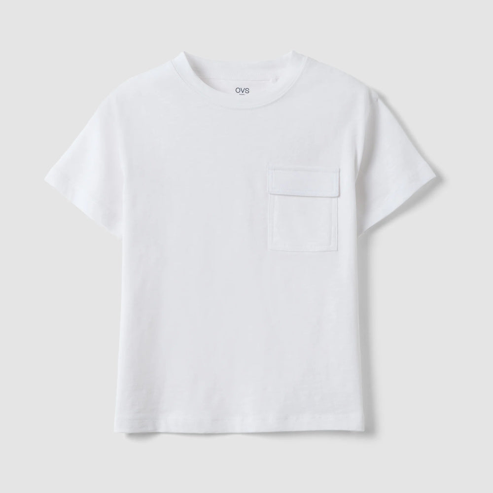 OVS | Camiseta blanca de algodón puro infantil
