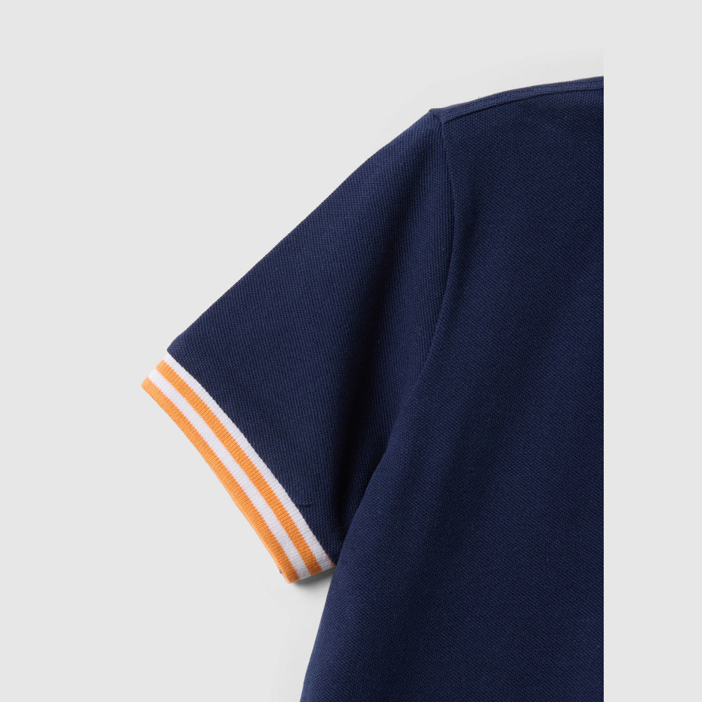OVS | Polo azul de algodón puro infantil
