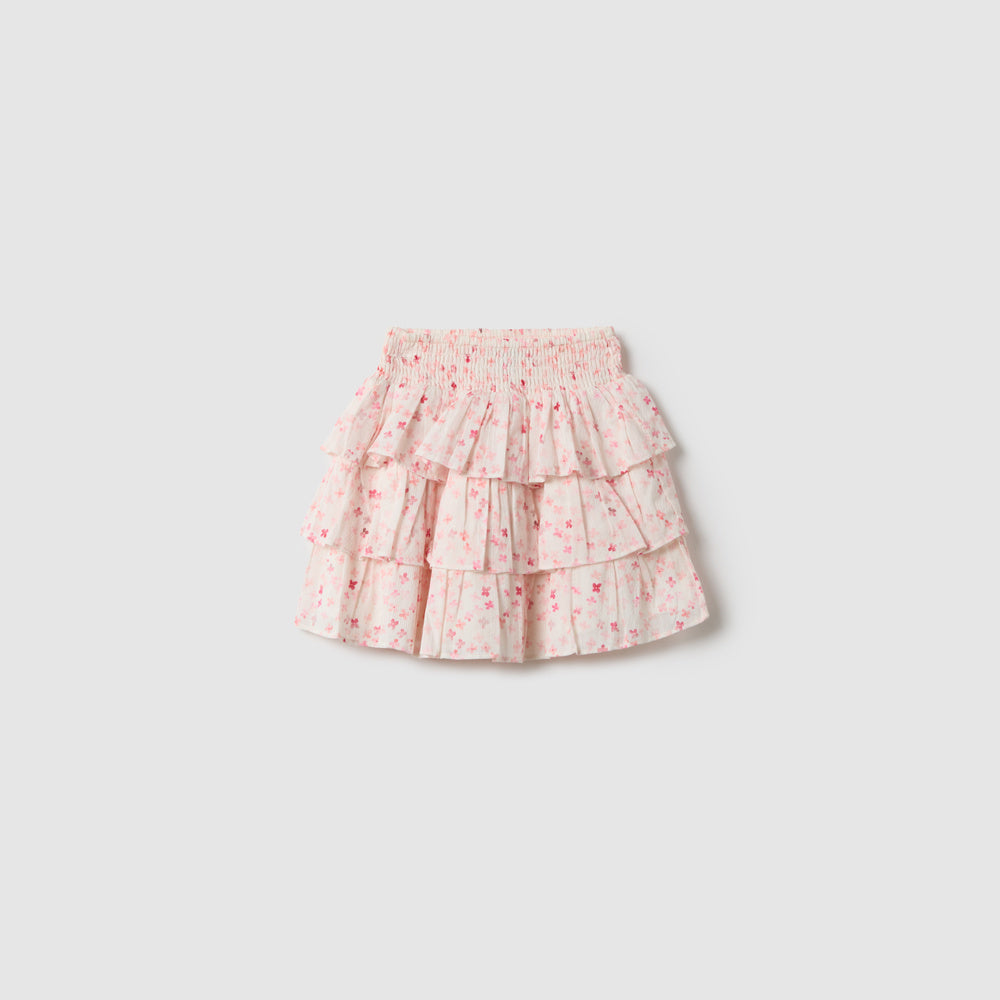 OVS | Falda Algodón Puro con Estampado Floral para Niña