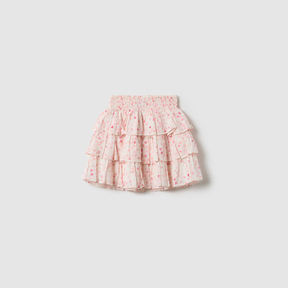 OVS | Falda Algodón Puro con Estampado Floral para Niña