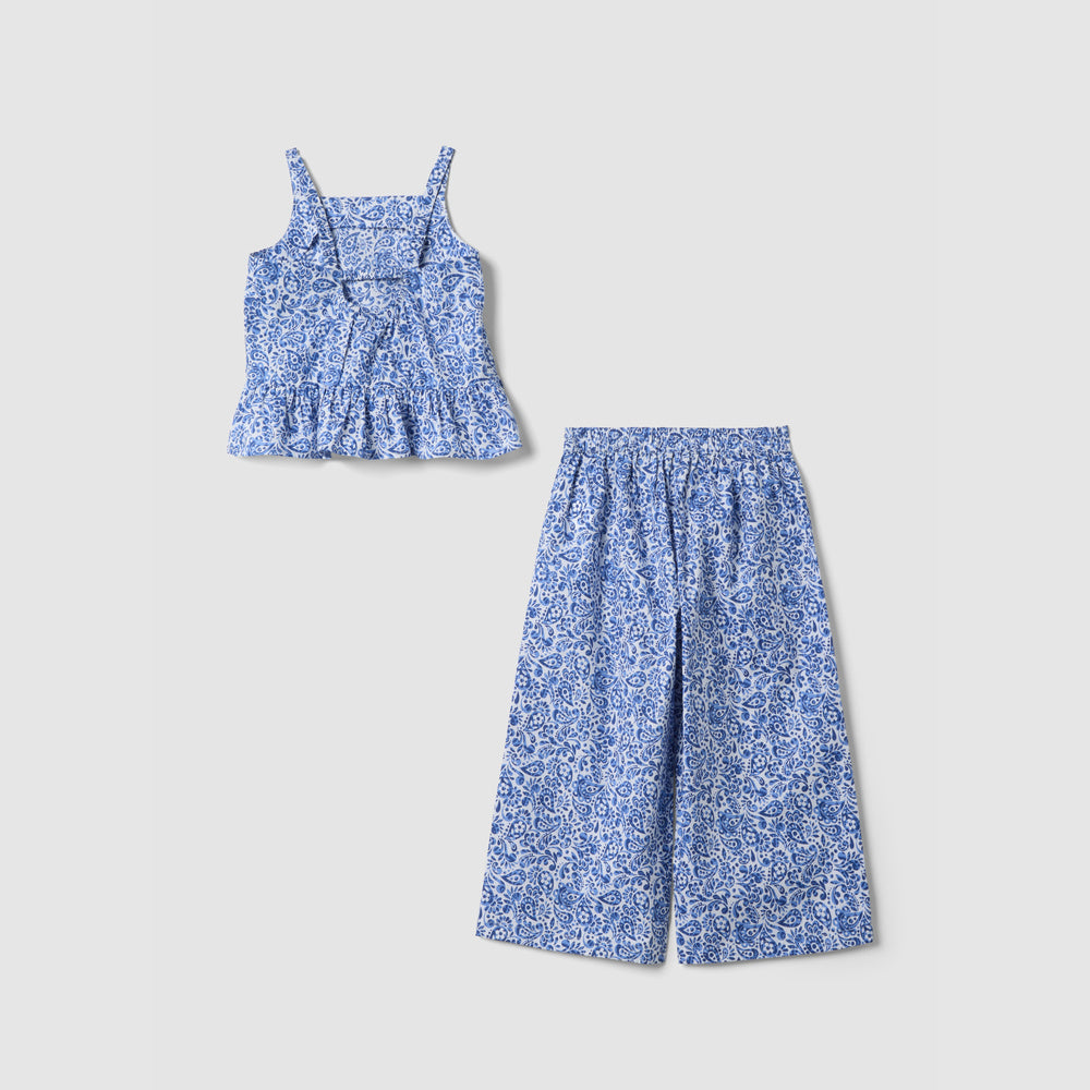 OVS | Conjunto Azul de Algodón Puro para Niña