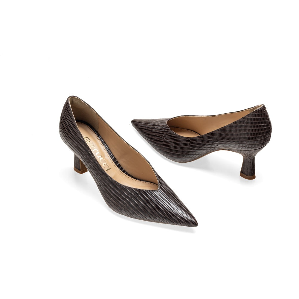 Ferrucci | Scarpin Tacón Copa Basico com Bossa
