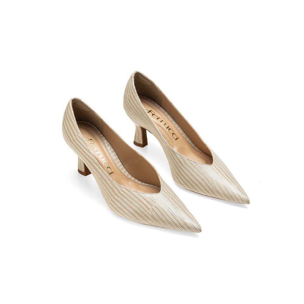 Ferrucci | Scarpin Tacón Copa Basico com Bossa