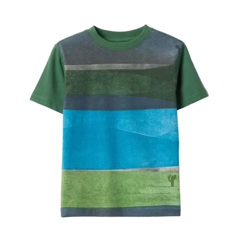 OVS | Camiseta multicolor de algodón puro con diseño a rayas infantil