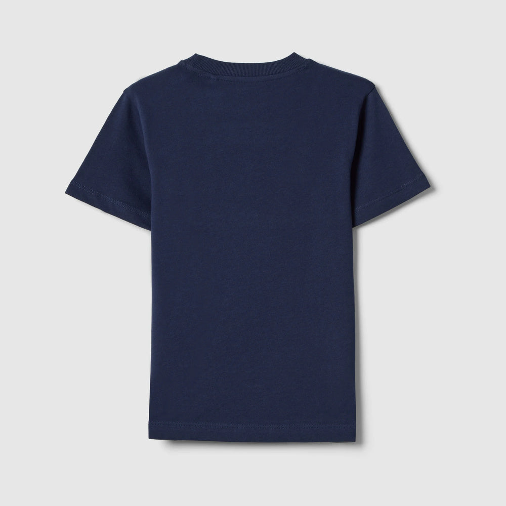 OVS | Camiseta azul de algodón puro con estampado para niño