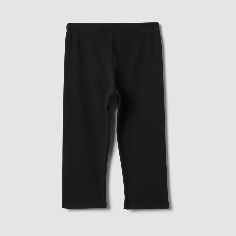 OVS | Leggings negros de algodón elástico de corte slim para niña