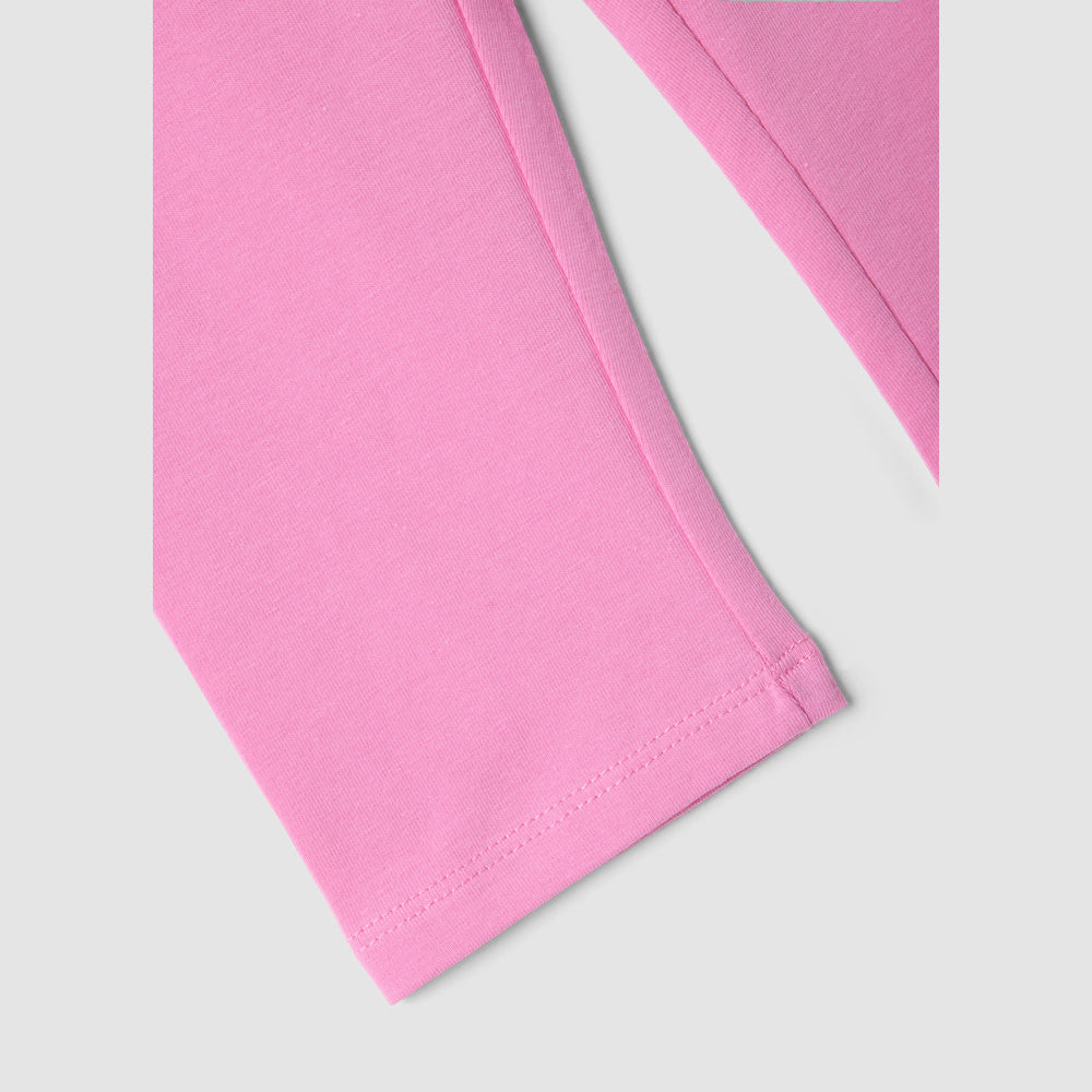 OVS | Leggings rosa de algodón elástico de corte slim para niña