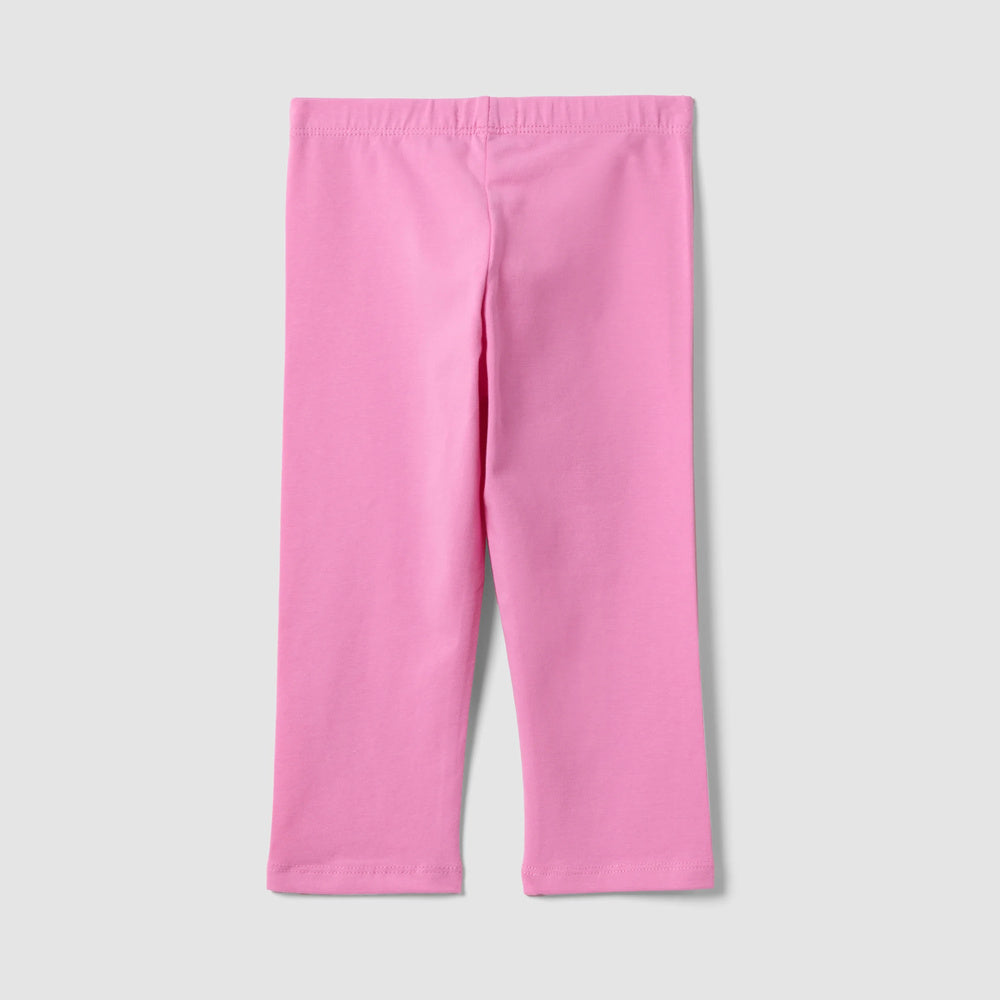 OVS | Leggings rosa de algodón elástico de corte slim para niña