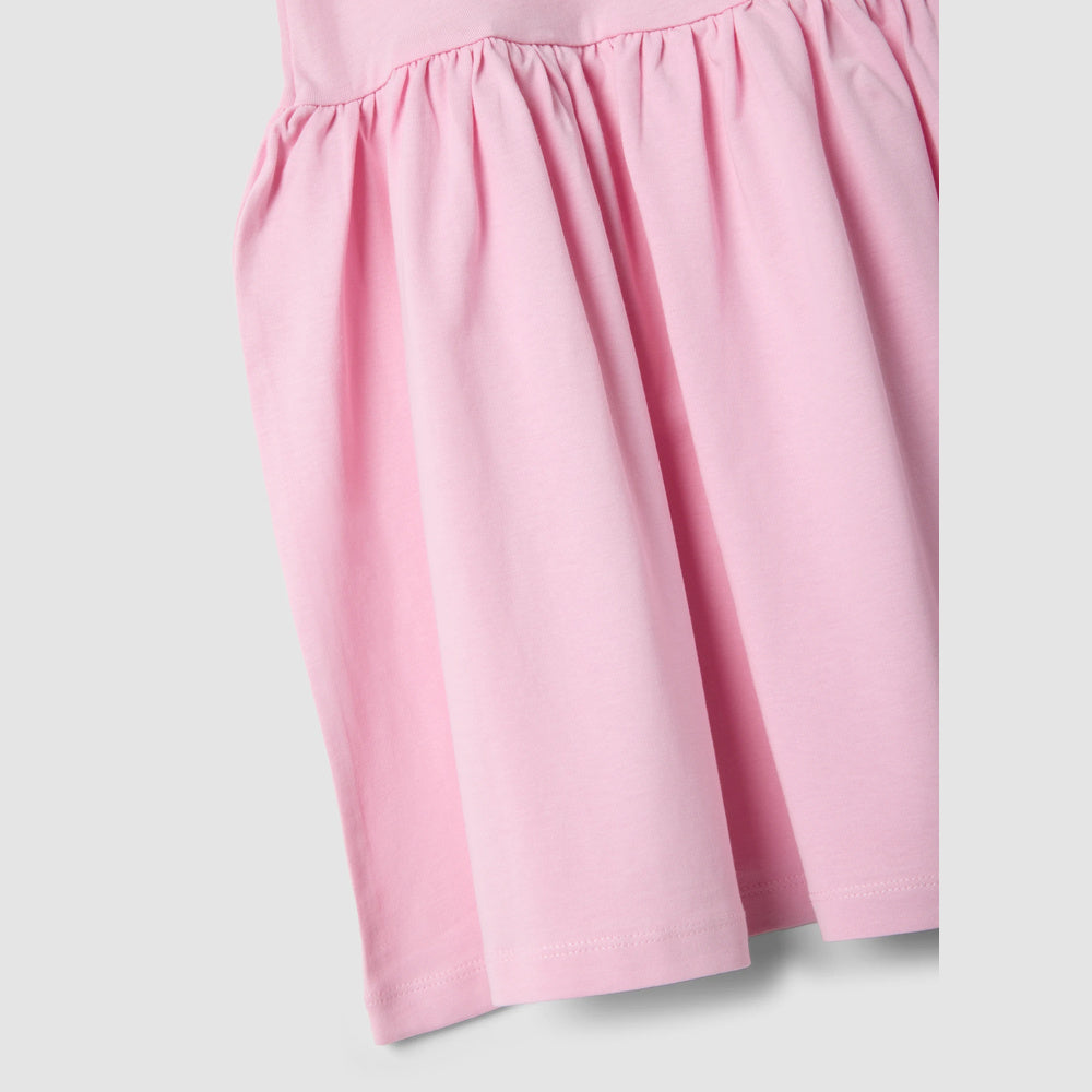 OVS | Vestido rosa de algodón puro sin mangas para niña
