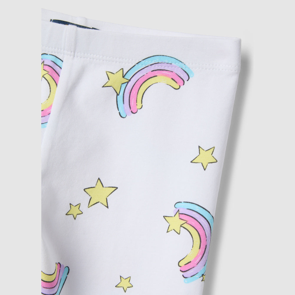 OVS | Leggings Blancos de Algodón Orgánico Elástico de Corte Skinny para Niña